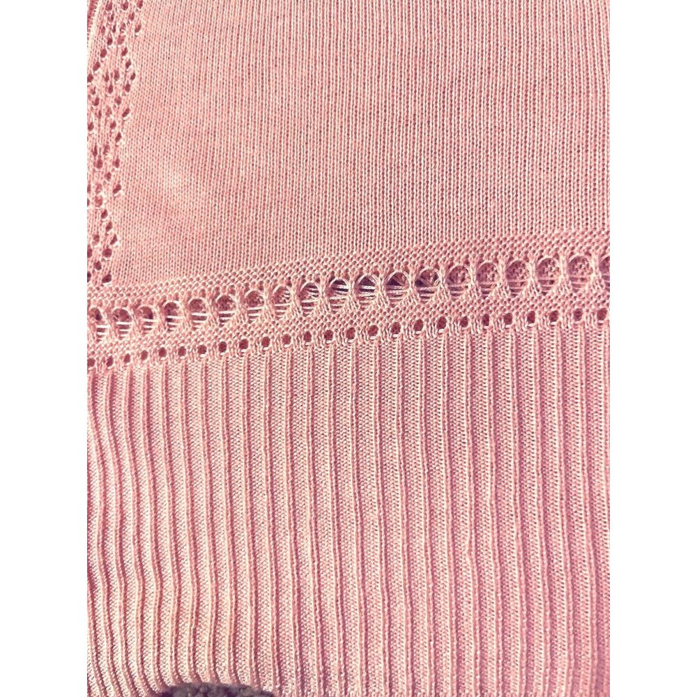 Christopher & Banks Cardigan Womens XL Peach Pink Open Front 3/4 Sleeve NEW - Picture 11 of 16